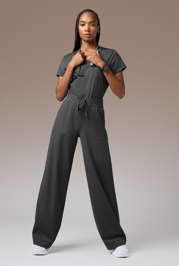 BETA K WIDE LEG PANT - Tall - Jet Black - 2