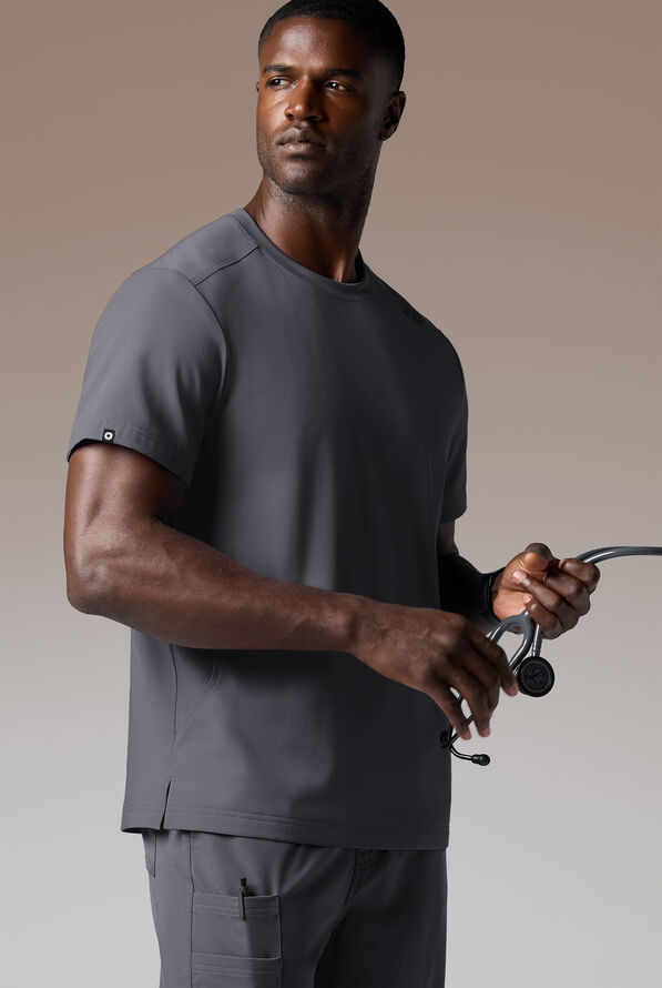 ALPHA CREW TOP - Pewter - 1