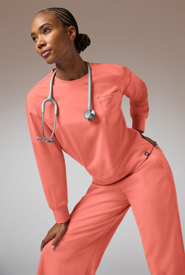 Omni Base Pullover - Thermal Coral - 5