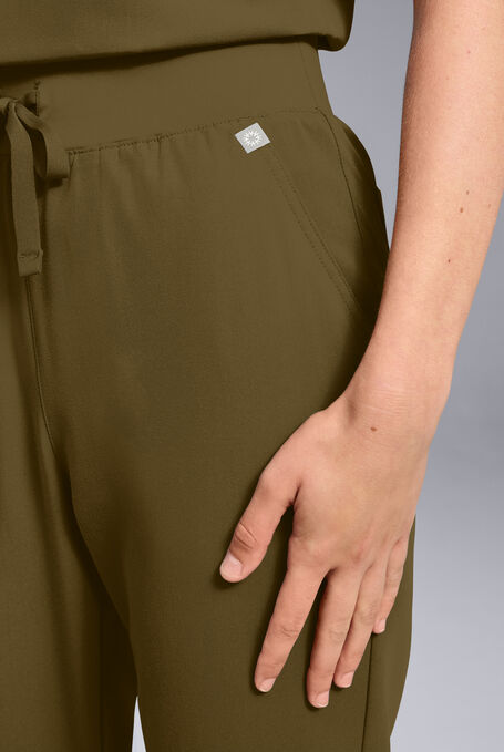 BASE 6 JOGGER - Petite - Dark Moss - 4