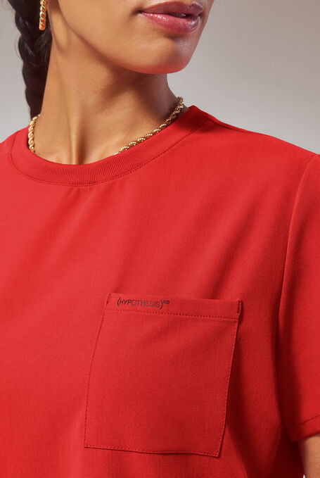 HYPOTHESIS (RED) BASE CREW SHIRT - (Red) - 3