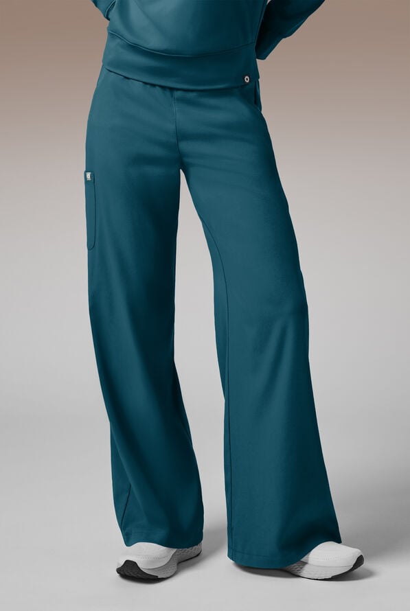 Y-Band Wide Leg Pant - Regular - Caribbean Blue - 1