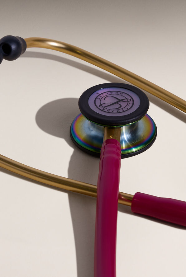 3M&trade; Littmann&reg; Classic III&trade; Rainbow Finish Stethoscope - Raspberry - 4