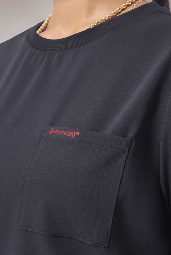HYPOTHESIS (RED) BASE CREW SHIRT - Pewter - 2