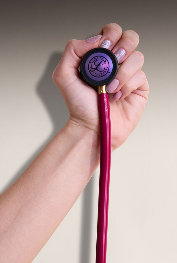3M&trade; Littmann&reg; Classic III&trade; Rainbow Finish Stethoscope - Raspberry - 2