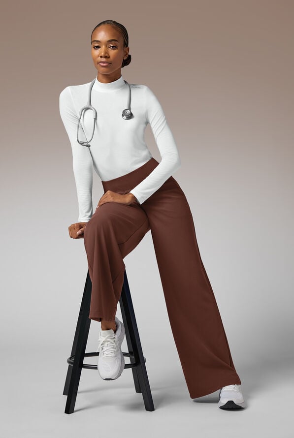 Y-Band Wide Leg Pant - Regular - Regular - Bitter Chocolate - 2