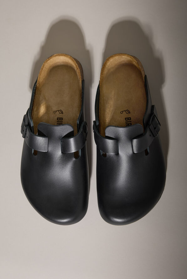 Birkenstock Unisex Boston Super Grip Black Clogs - Black - 2