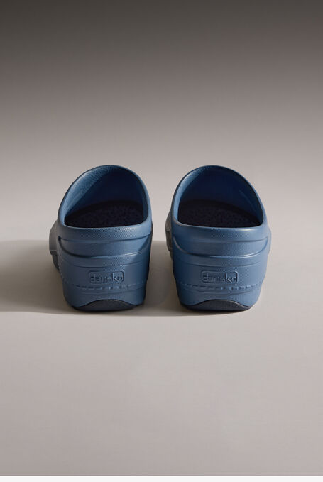 Dansko Women's Kaci SR Blue Backless Clogs - Blue - 4