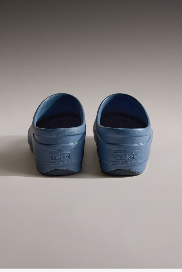 Dansko Women's Kaci SR Blue Backless Clogs - Blue - 4