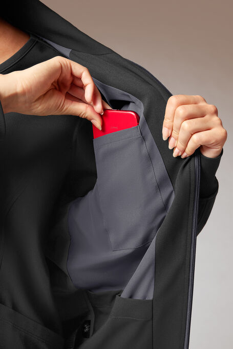 F-ZIP JACKET - Jet Black/Pewter - 5