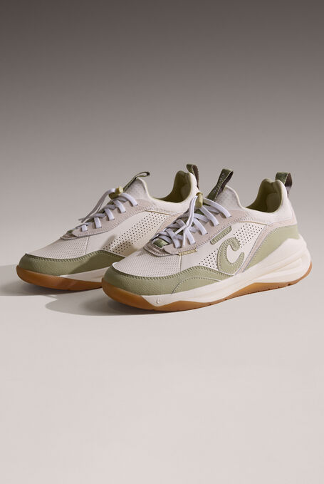 Clove Women's Strada White / Sage / Gum Athletic Lace up Shoe - null - 3