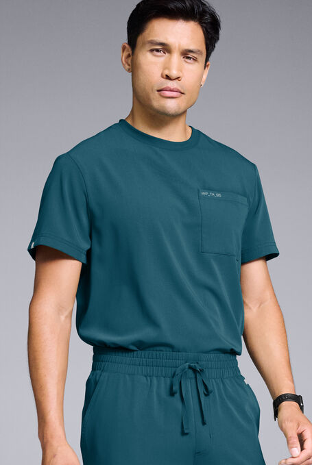 S-R SHIFT READY CREW SHIRT - Caribbean Blue - 1
