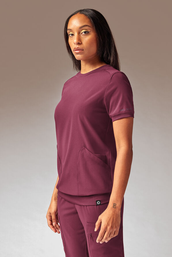 KENTICA CREW TOP - Wine - 1