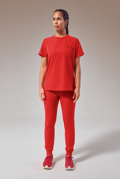 HYPOTHESIS (RED) BASE CREW SHIRT - (Red) - 4