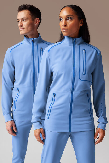 F-ZIP JACKET - Ceil/Royal - 1