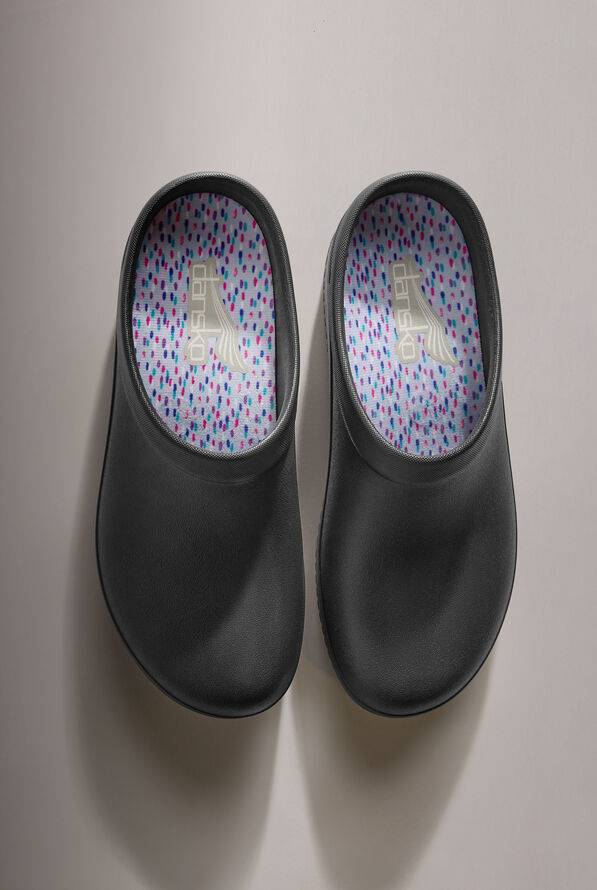 Dansko Women's Kaci SR Black Backless Clogs - Black - 2