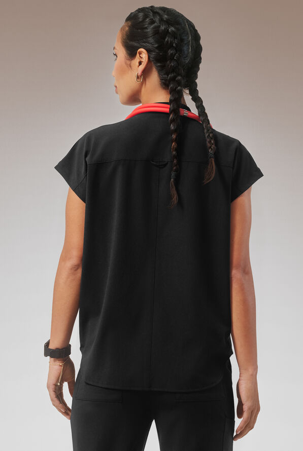 HYPOTHESIS (RED) META 0-S OVERSIZED SHIRT - Jet Black - 4