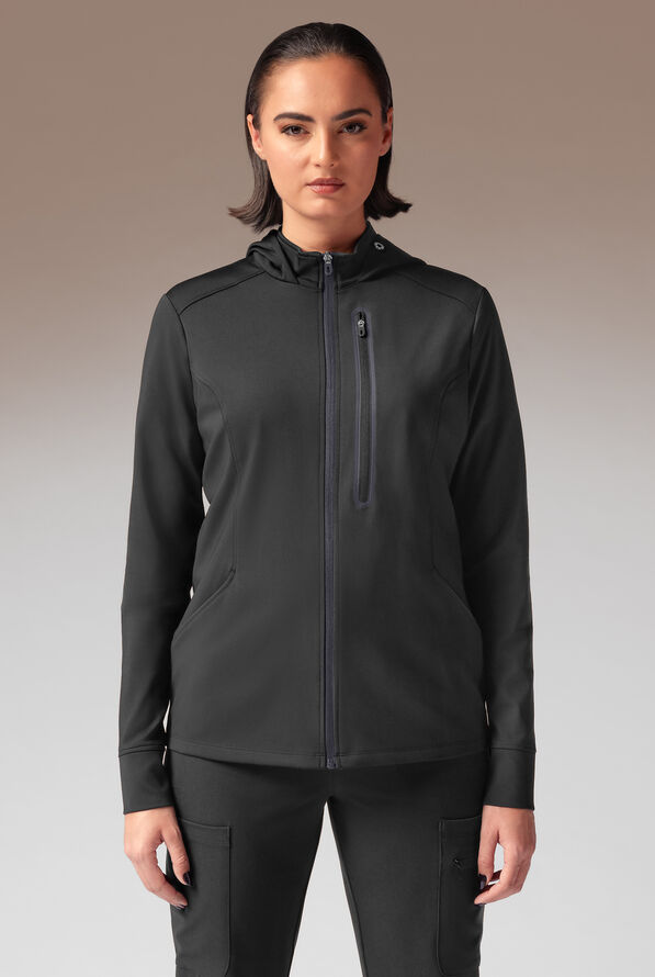 SUPER-DERMAL HOODIE - Jet Black/Pewter - 1