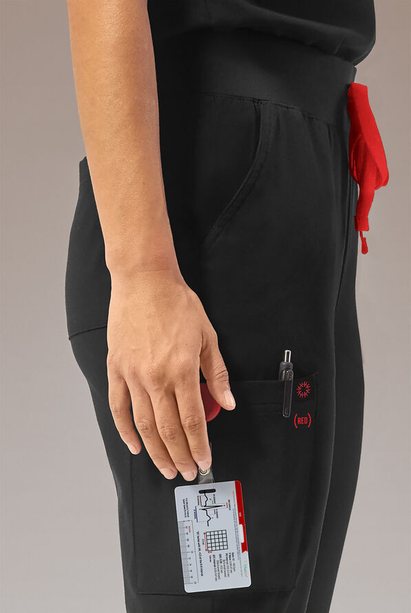 HYPOTHESIS (RED) BASE 6 JOGGER - Regular - Jet Black - 3