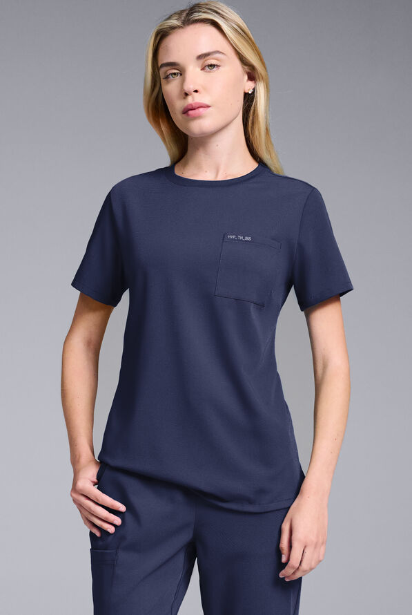 BASE CREW SHIRT - Navy - 7