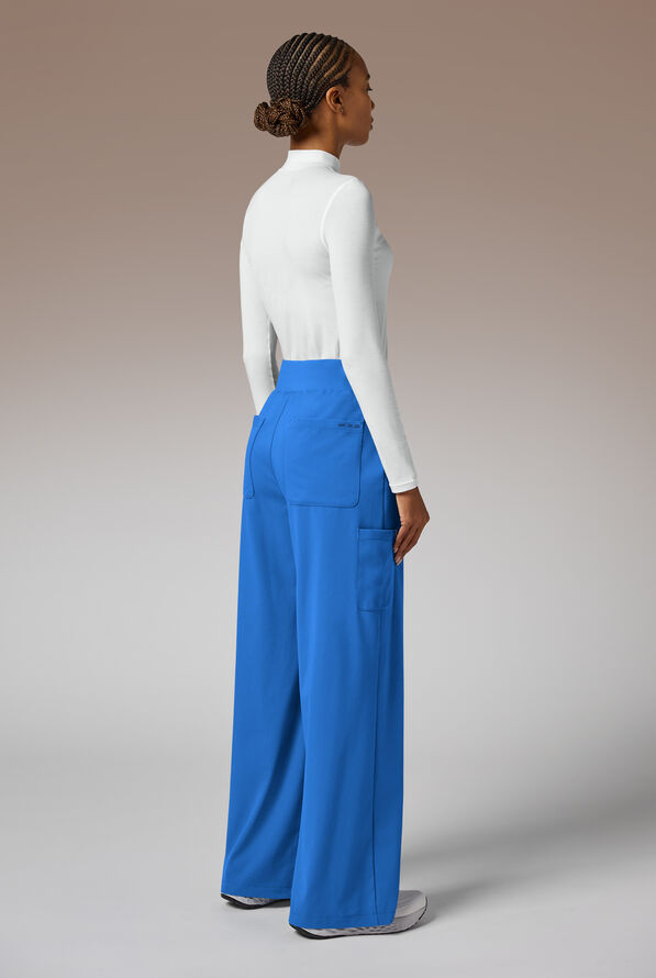 Y-Band Wide Leg Pant - Petite - Royal - 5