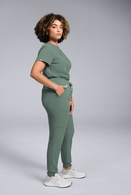 BASE CREW SHIRT - Olive - 2