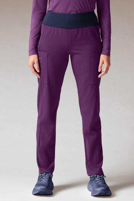 DYNAMA Y-PANT - Petite - Eggplant/Navy - 1