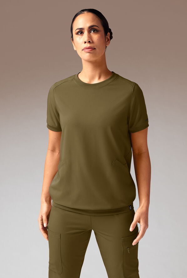 KENTICA CREW TOP - Dark Moss - 1