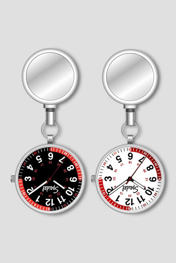 Speidel FOB Scrub Pulsometer Set of 2 Watch - Silver - 1