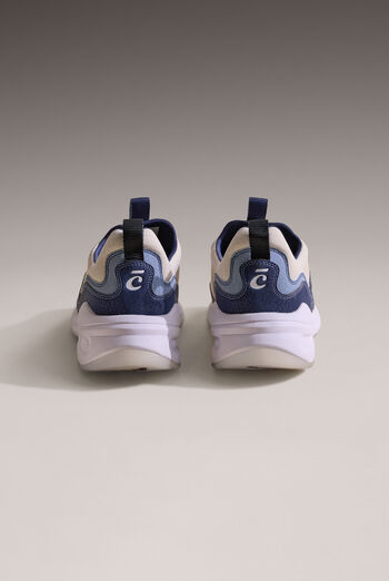 Clove Women's Strada Sand / Navy / White Athletic Lace up Shoe