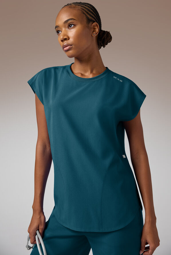 DM Crew Top - Caribbean Blue - 4