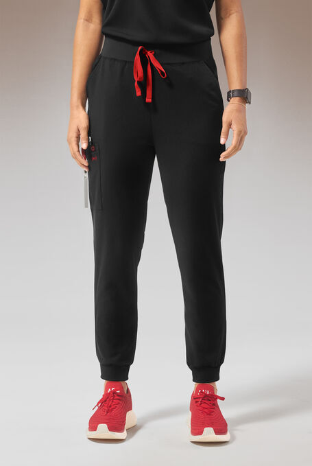 HYPOTHESIS (RED) BASE 6 JOGGER - Regular - Jet Black - 1