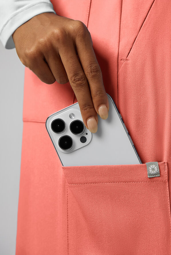 Y-Band Wide Leg Pant - Regular - Petite - Thermal Coral - 6