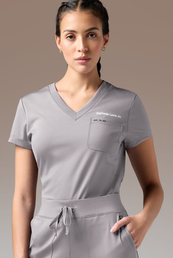 BETA K V-NECK SHIRT - Alloy - 1