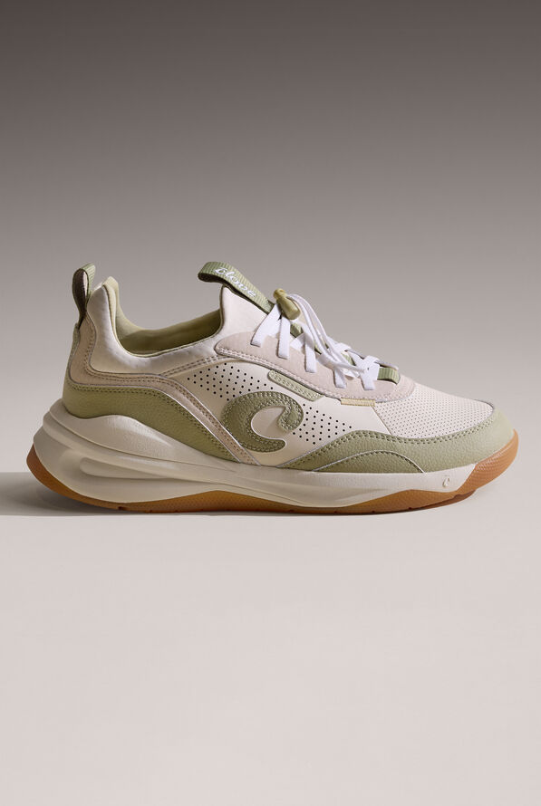 Clove Women's Strada White / Sage / Gum Athletic Lace up Shoe - null - 6