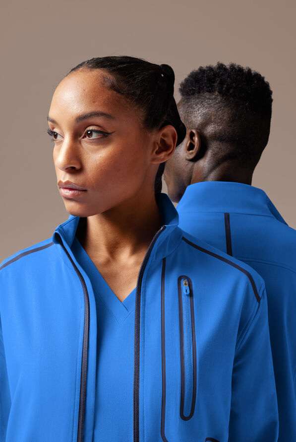 F-ZIP JACKET - Royal/Navy - 4