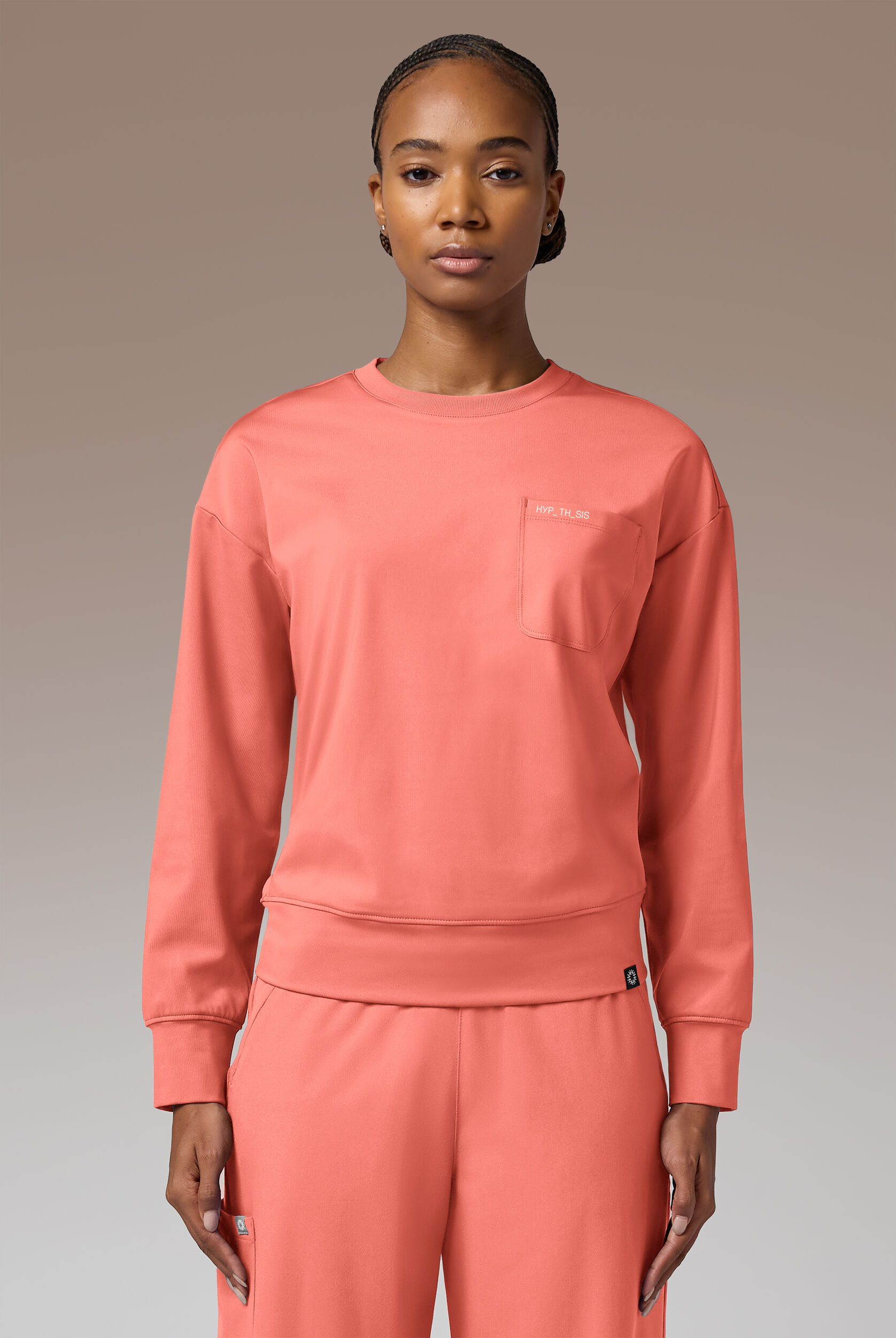 Hypothesis Women's 1-Pocket Crew Neck Sweatshirt, Nursing Sweatshirts