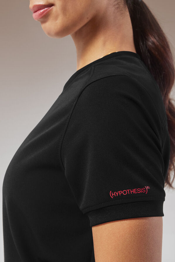 HYPOTHESIS (RED) KENTICA CREW TOP - Jet Black - 2
