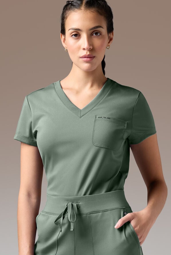 BETA K V-NECK SHIRT - Mineral - 1