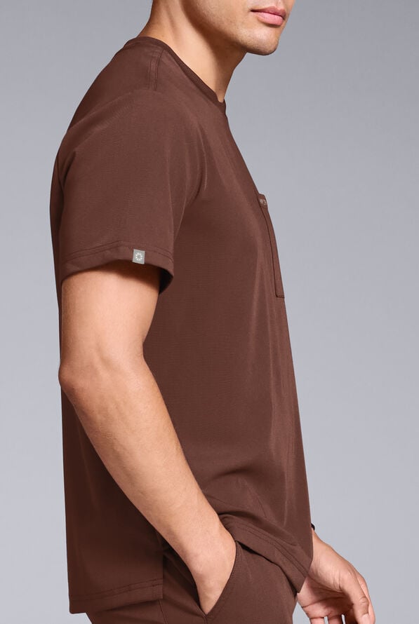 S-R SHIFT READY CREW SHIRT - Bitter Chocolate - 5