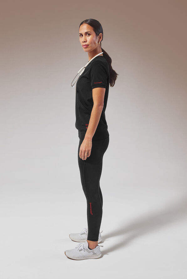 HYPOTHESIS (RED) KENTICA CREW TOP - Jet Black - 5