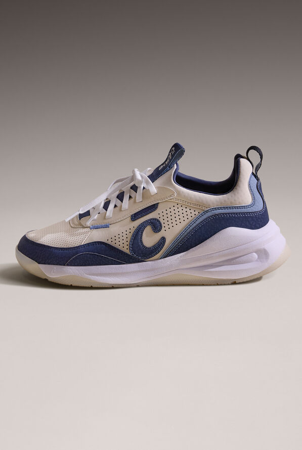 Clove Women's Strada Sand / Navy / White Athletic Lace up Shoe - null - 1