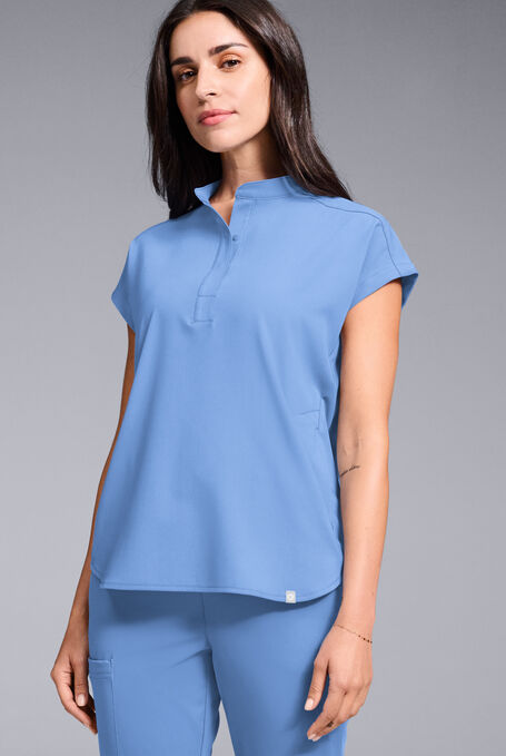 META O-S OVERSIZED SHIRT - Ceil Blue - 1