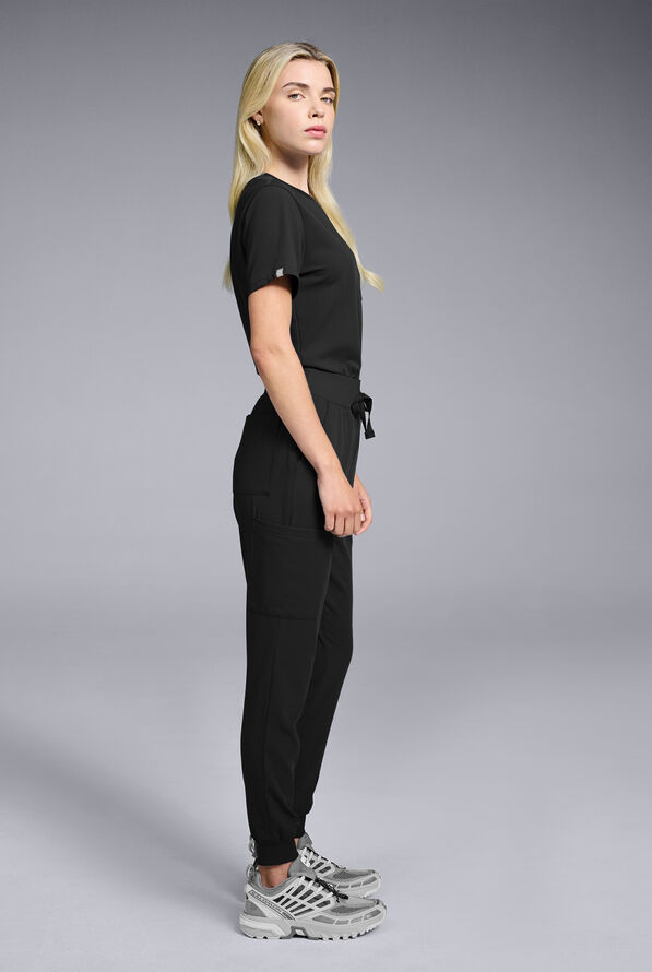 BASE CREW SCRUB SET - Jet Black - 2