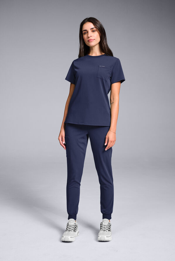 BASE CREW SHIRT - Navy - 5