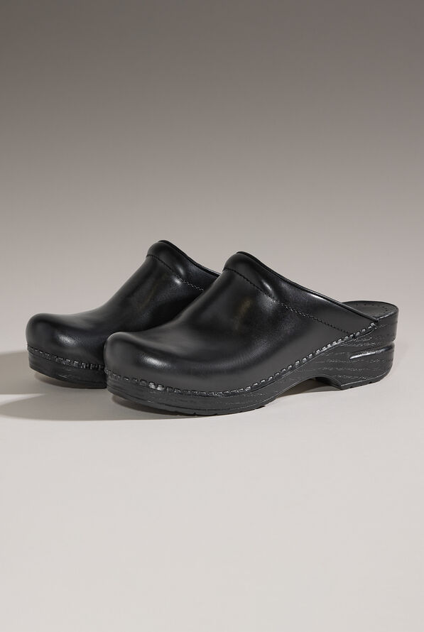 Dansko Women's Sonja Backless Clogs - Black Cabrio - 3