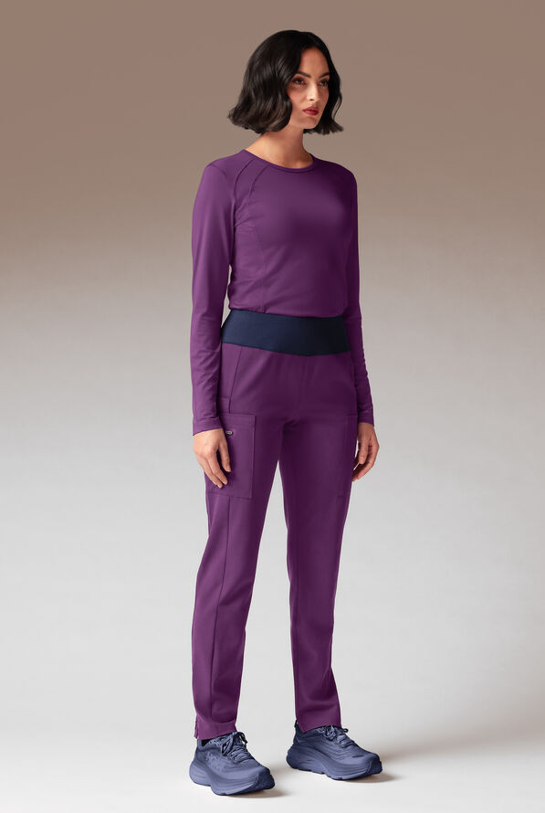 DYNAMA Y-PANT - Petite - Eggplant/Navy - 3