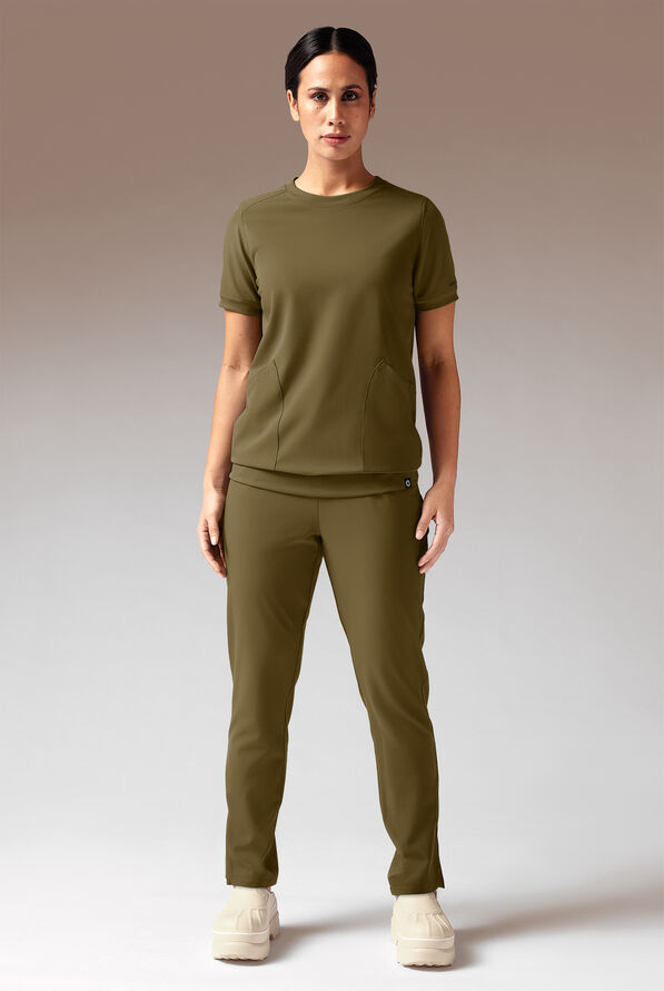 KENTICA CREW TOP - Dark Moss - 2