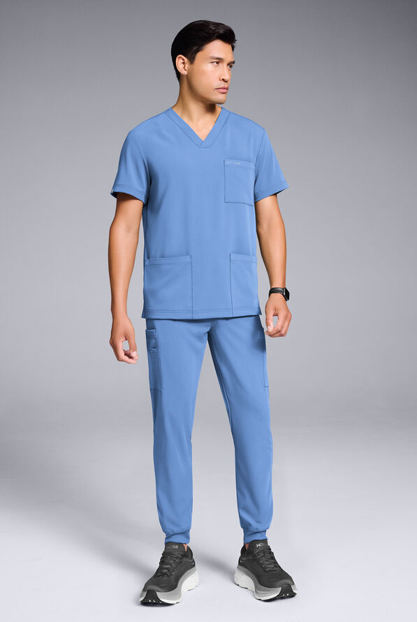 S-R SHIFT READY 4 SHIRT & 8 JOGGER - Ceil Blue - 2