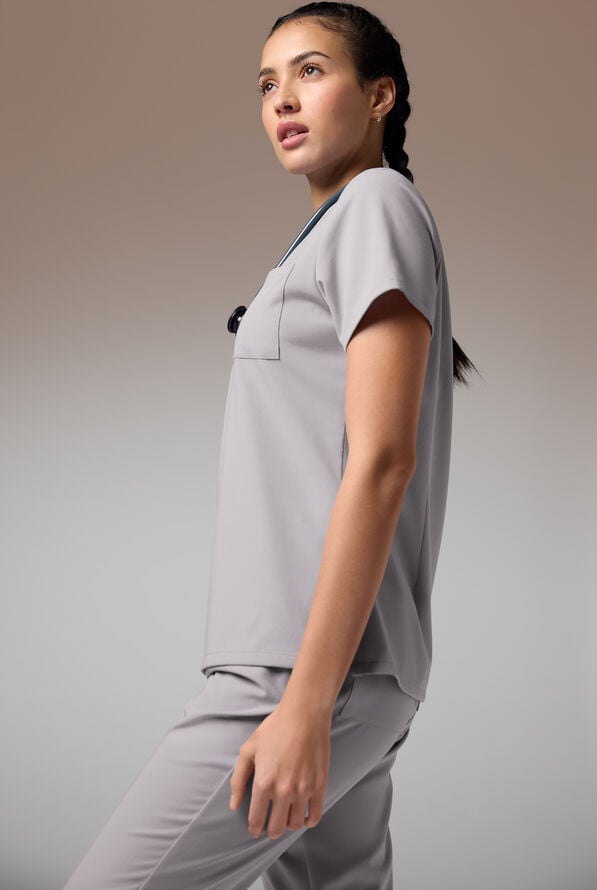 BASE CREW SHIRT - Alloy - 7